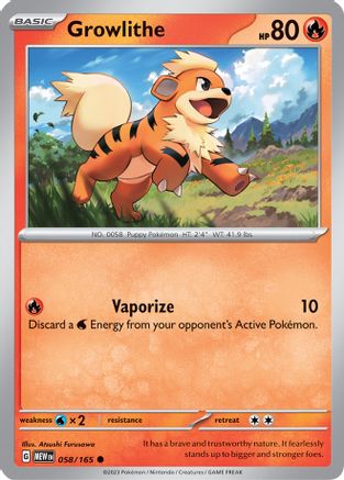 Growlithe (058/165) [Scarlet & Violet 151] | Silver Goblin