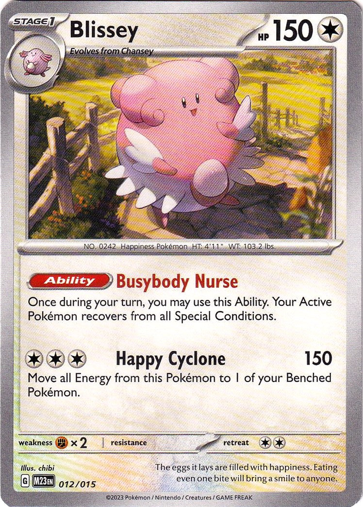 Blissey (012/015) [McDonald's Promos: 2023 Collection] | Silver Goblin