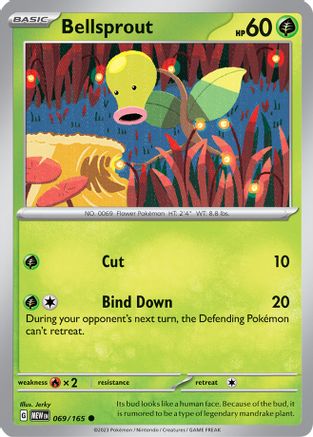 Bellsprout (69) Reverse Holofoil - 151