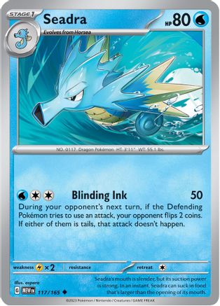 Seadra (117/165) [Scarlet & Violet 151] Reverse Holofoil