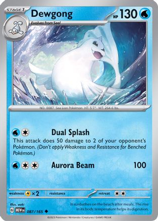 Dewgong (087/165) [Scarlet & Violet 151] | Silver Goblin