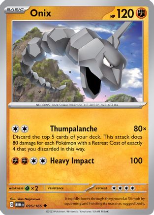 Onix (95) - SV Scarlet & Violet 151