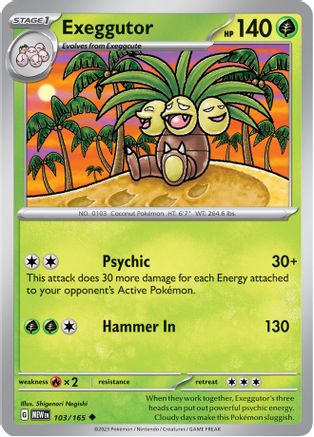 Exeggutor (103) Reverse Holofoil - 151