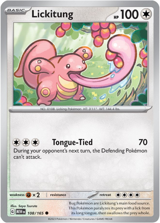 Lickitung (108/165) [Scarlet & Violet: 151] | Silver Goblin