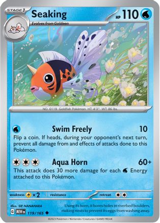 Seaking (119/165) [Scarlet & Violet 151] Reverse Holofoil