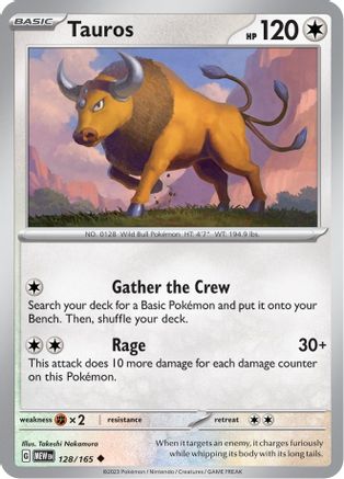 Tauros (128/165) [Scarlet & Violet 151] | Silver Goblin