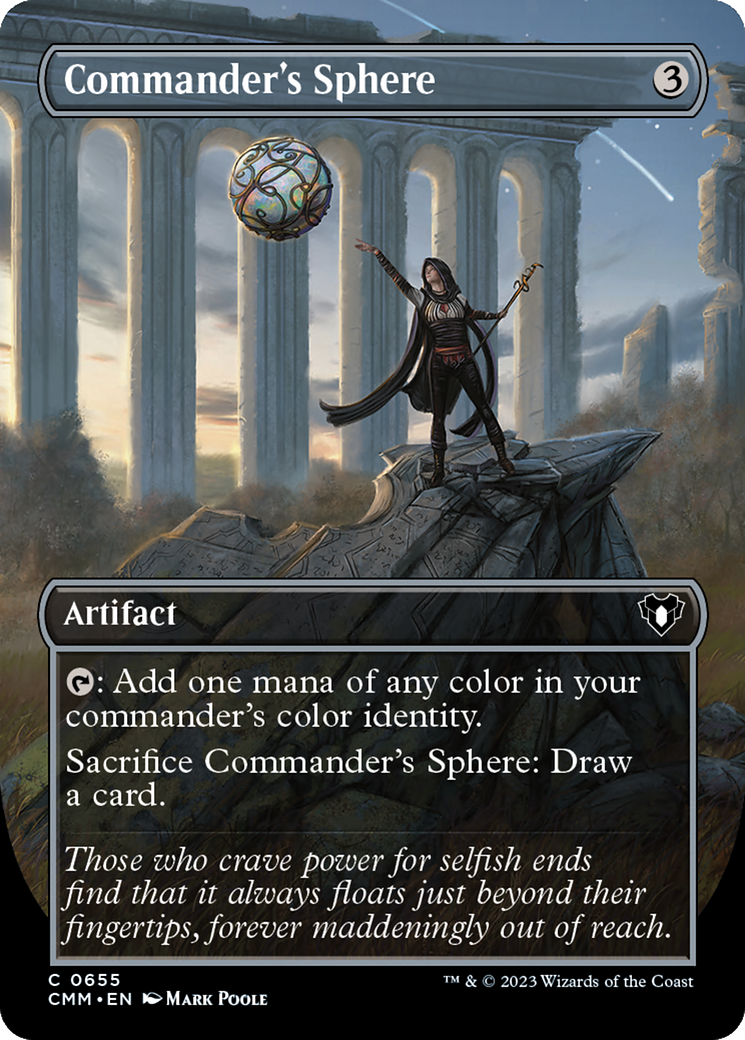 Commander's Sphere (Borderless Alternate Art) [Commander Masters] Foil