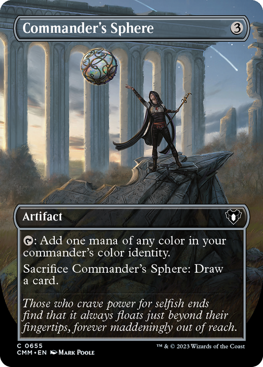 Commander's Sphere (Borderless Alternate Art) [Commander Masters] Foil