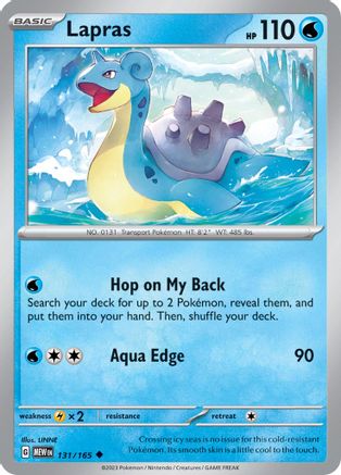 Lapras (131) Reverse Holofoil - 151