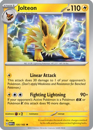 Jolteon (135) Reverse Holofoil - 151