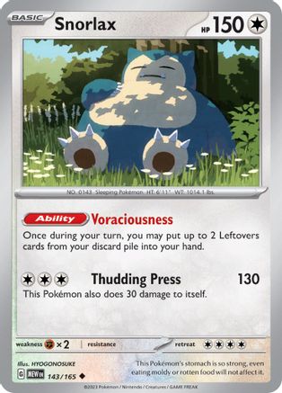 Snorlax (143) Reverse Holofoil - 151
