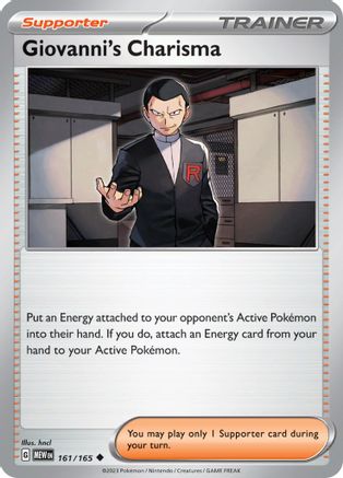 Giovanni's Charisma (161/165) [Scarlet & Violet 151]