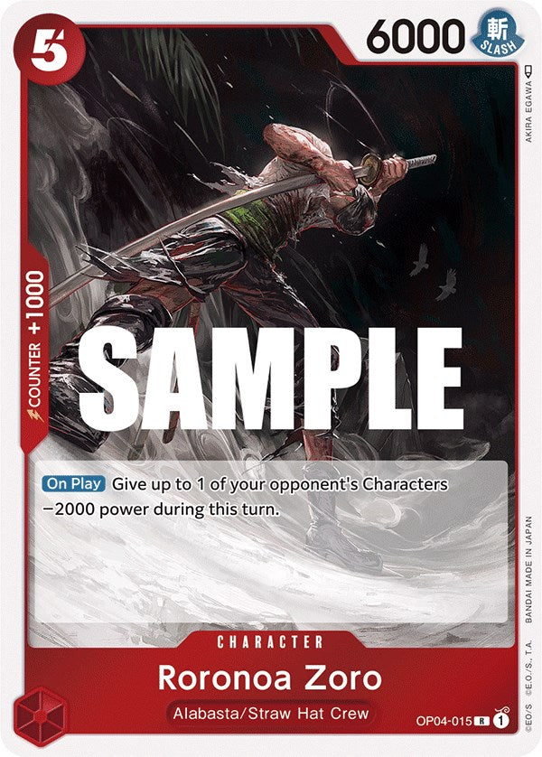 Roronoa Zoro (OP04-015) Foil