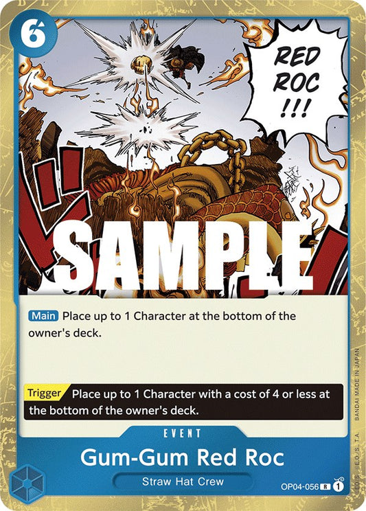 Gum-Gum Red Roc (OP04-056) Foil