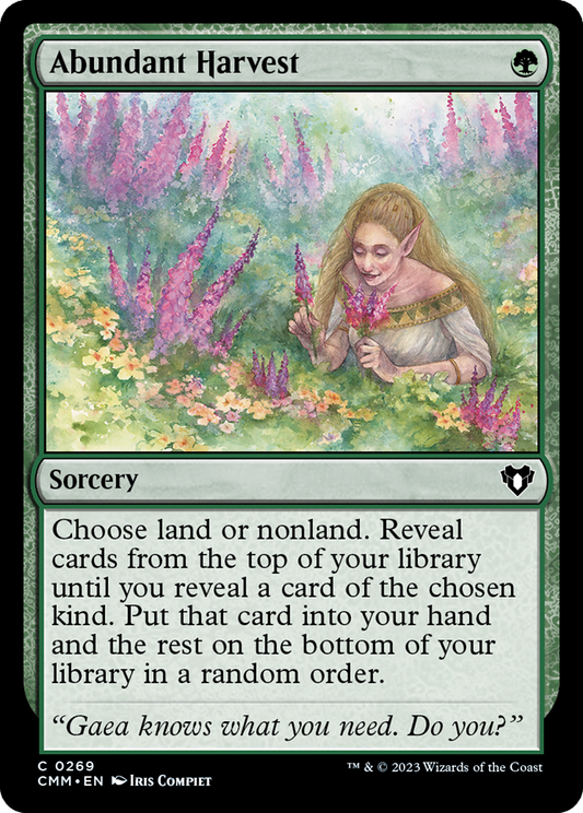 Abundant Harvest [Commander Masters] Foil
