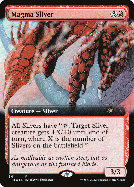 Magma Sliver (Extended Art) [Secret Lair Drop Series]