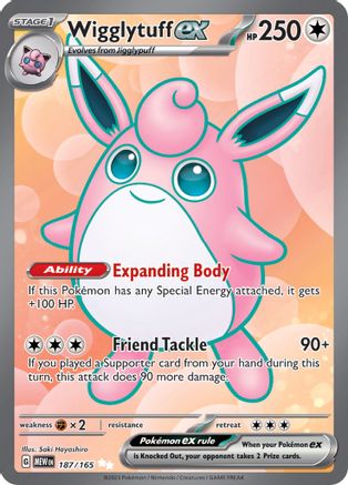 Wigglytuff ex - 187/165 (187) Holofoil - SV Scarlet & Violet 151