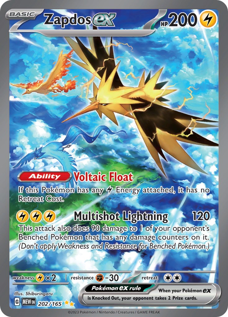 Zapdos ex (202/165) [Scarlet & Violet: 151] | Silver Goblin