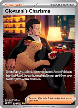 Giovanni's Charisma (204/165) [Scarlet & Violet 151] | Silver Goblin