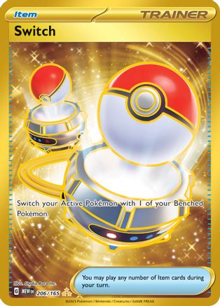 Switch - 206/165 (206) Holofoil - SV Scarlet & Violet 151