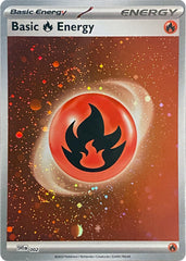 Basic Fire Energy (002) (Cosmos Holo) [Scarlet & Violet: Base Set] | Silver Goblin