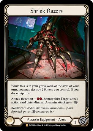 Shriek Razors (EVO235) Rainbow Foil - Bright Lights