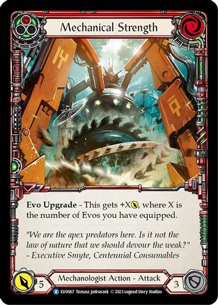 Mechanical Strength (Red) (EVO067) Rainbow Foil - Bright Lights