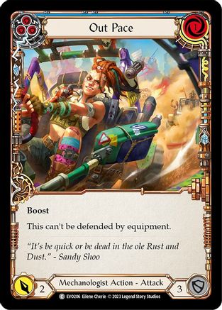 Out Pace (Blue) (EVO206) Rainbow Foil - Bright Lights