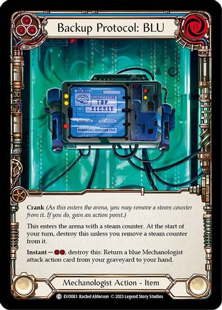 Backup Protocol: BLU (EVO083) Rainbow Foil - Bright Lights