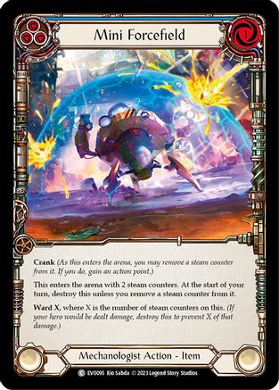 Mini Forcefield (Blue) (EVO095) Rainbow Foil - Bright Lights