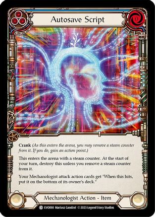 Autosave Script (EVO098) Rainbow Foil - Bright Lights