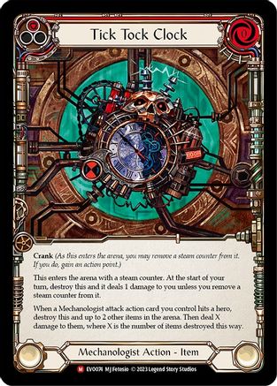 Tick Tock Clock (EVO074) Rainbow Foil - Bright Lights
