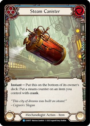 Steam Canister (EVO077) Rainbow Foil - Bright Lights