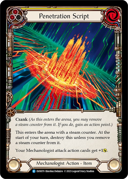 Penetration Script [EVO079] (Bright Lights)  Rainbow Foil | Silver Goblin