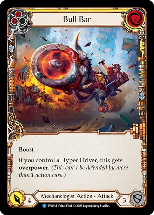 Bull Bar (Yellow) (EVO148) Rainbow Foil - Bright Lights