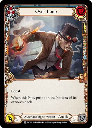 Over Loop (Blue) (EVO221) Rainbow Foil - Bright Lights