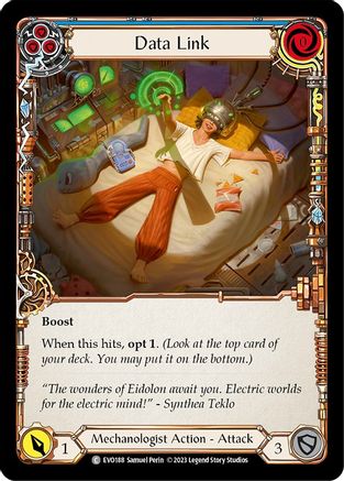 Data Link (Blue) (EVO188) Rainbow Foil - Bright Lights
