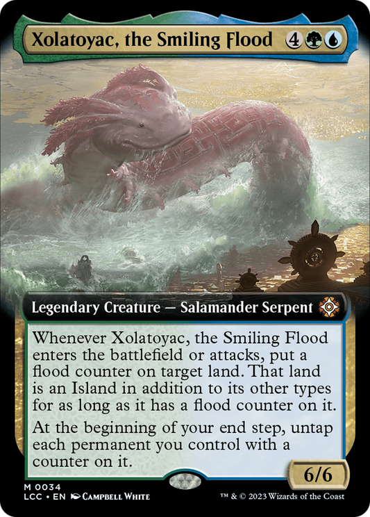 Xolatoyac, the Smiling Flood (Extended Art) [The Lost Caverns of Ixalan Commander] Foil