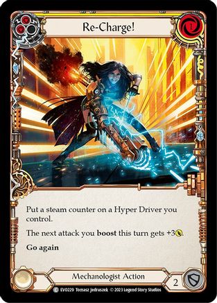 Re-Charge! (Yellow) (EVO229) Rainbow Foil - Bright Lights