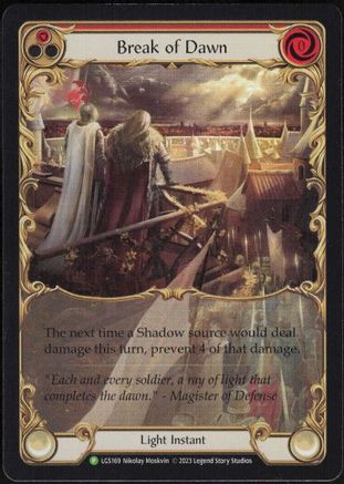 Break of Dawn (Red) - LGS169 (LGS169) Rainbow Foil - Flesh and Blood: Promo Cards