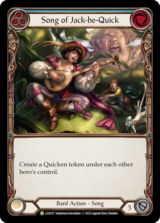Song of Jack-be-Quick [LGS217] (Promo)  Rainbow Foil | Silver Goblin