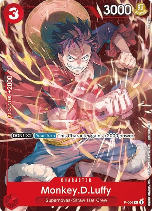 Monkey.D.Luffy (P-006) (Retail Promo) [One Piece Promotion Cards] | Silver Goblin