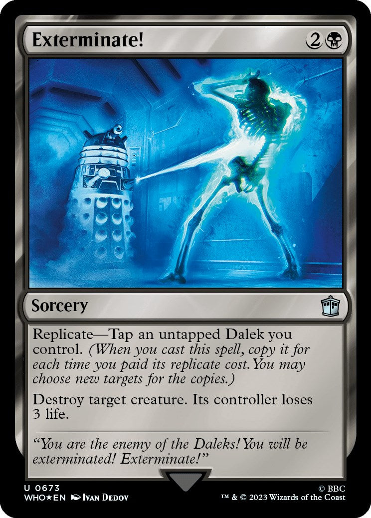 Exterminate! (Surge Foil) [Doctor Who] | Silver Goblin