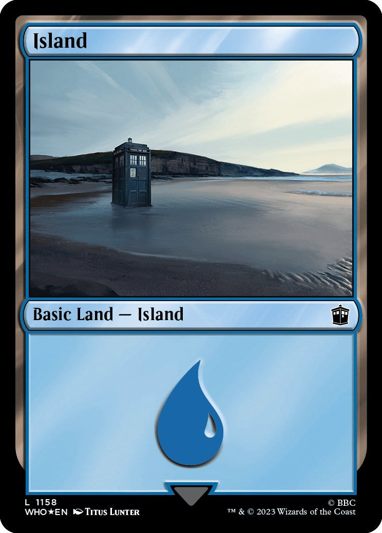 Island (1158) (Surge Foil) [Doctor Who] | Silver Goblin