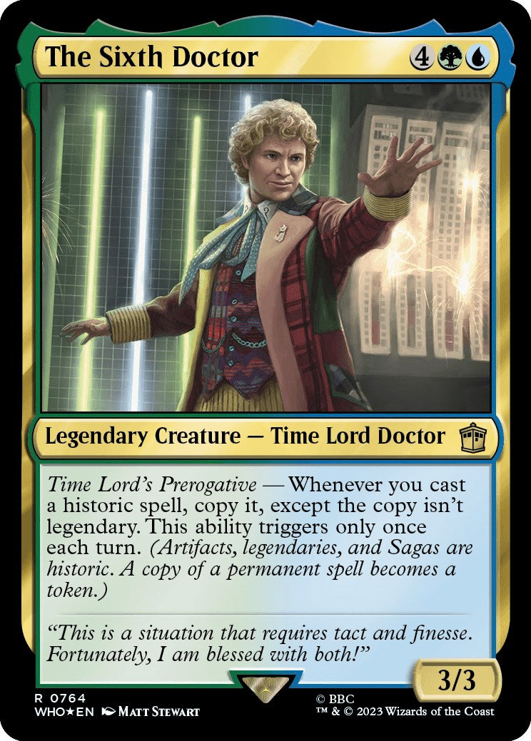 The Sixth Doctor (Surge Foil) [Doctor Who] | Silver Goblin