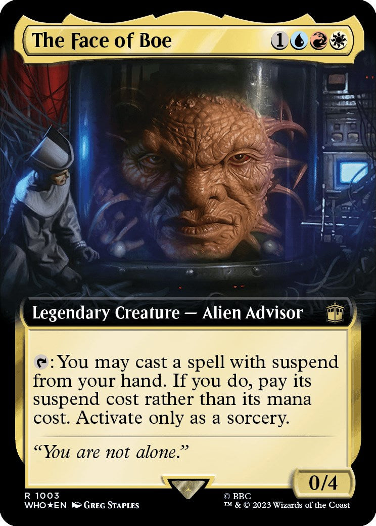 The Face of Boe (Extended Art) (Surge Foil) [Doctor Who] | Silver Goblin