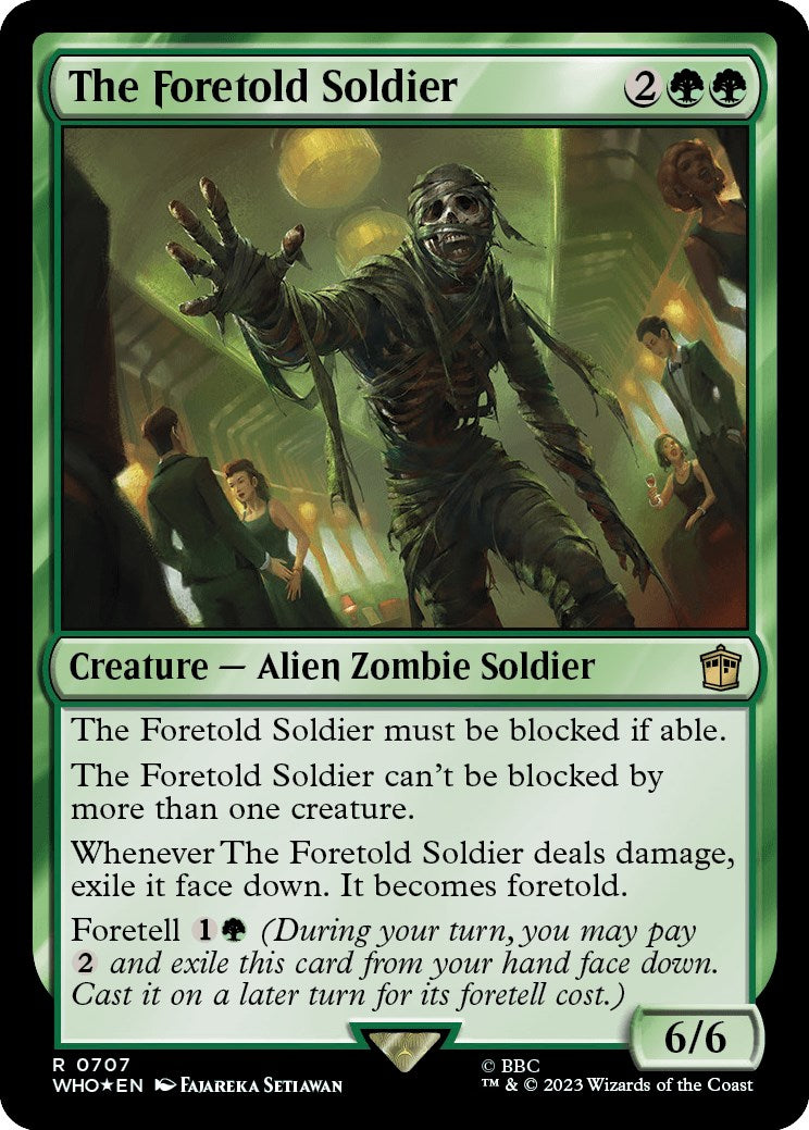 The Foretold Soldier (Surge Foil) [Doctor Who] | Silver Goblin
