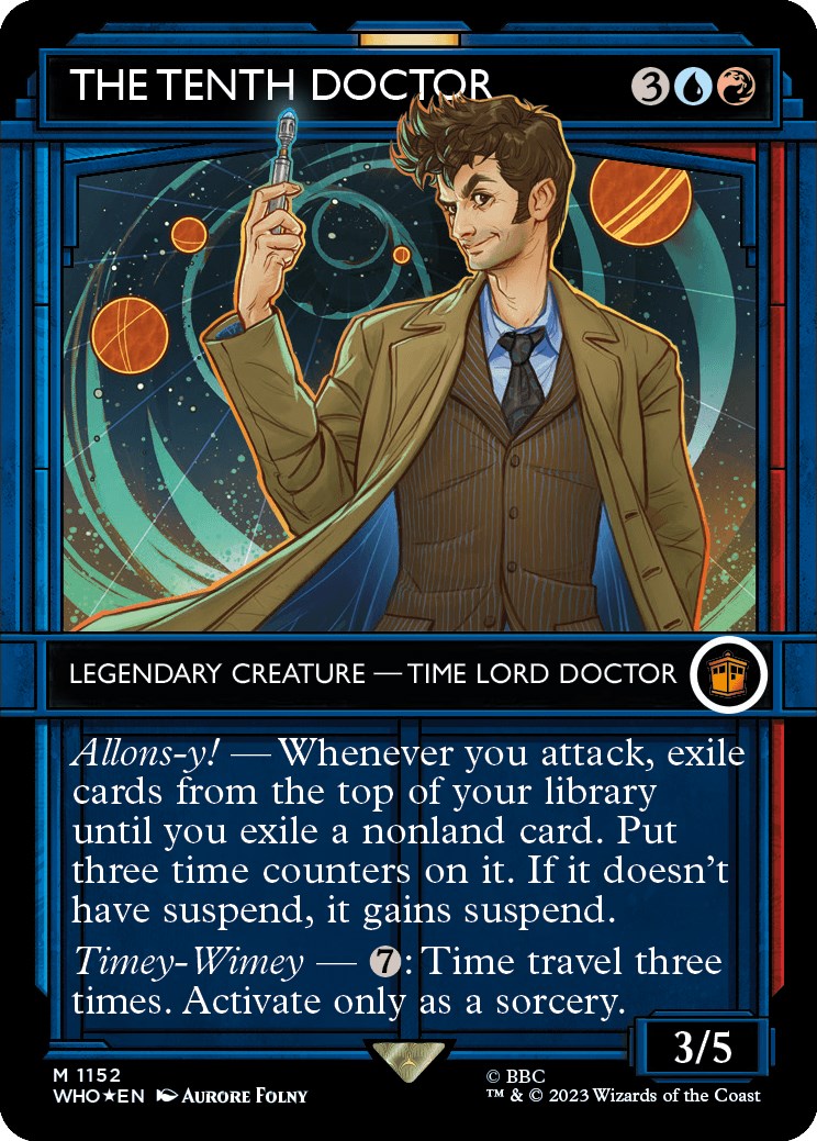 The Tenth Doctor (Showcase) (Surge Foil) [Doctor Who] | Silver Goblin