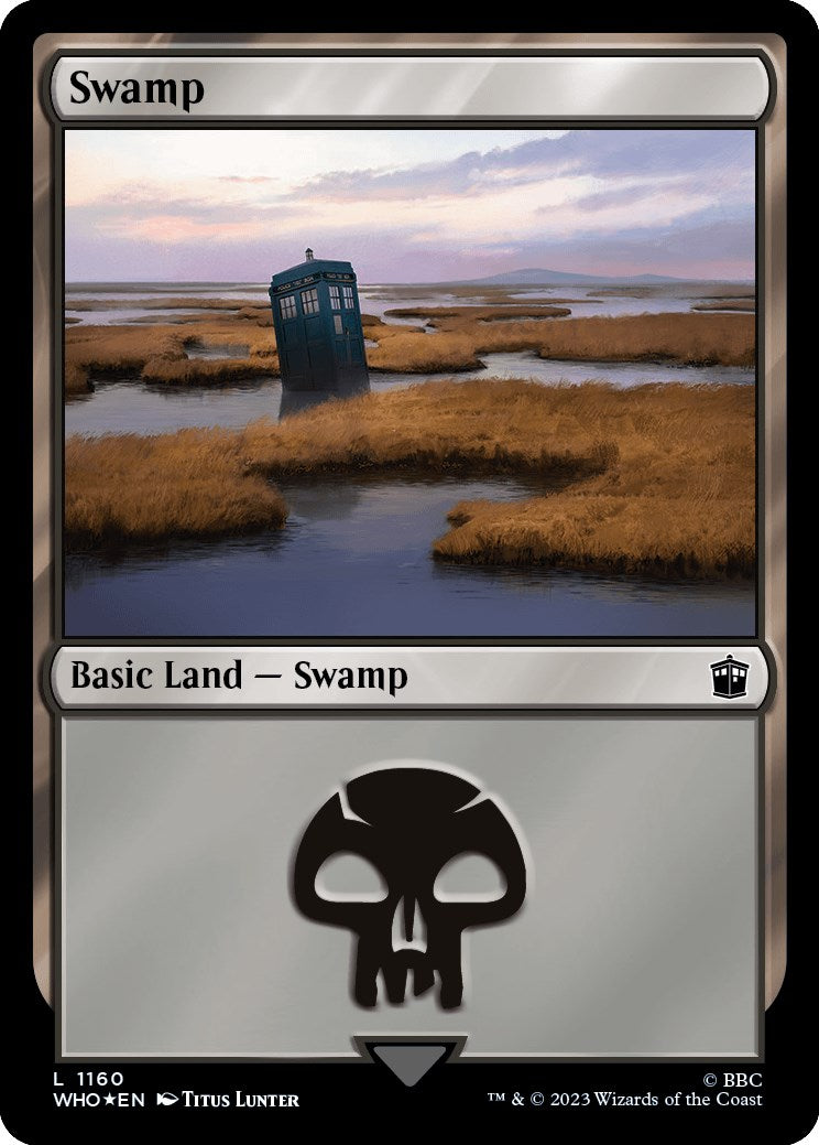 Swamp (1160) (Surge Foil) [Doctor Who] | Silver Goblin