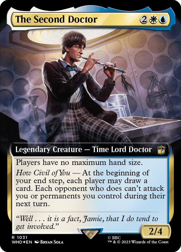 The Second Doctor (Extended Art) (Surge Foil) [Doctor Who] | Silver Goblin